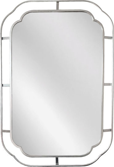 Artekko 661-2032-SILVER Καθρέπτης Ασημί 90x60cm