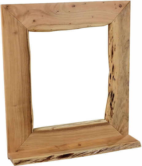 Polihome 162907209 Wandspiegel Rechteckig Beigen 80x70cm