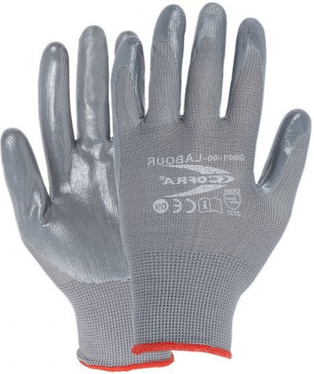 Cofra Safety Gloves Garden Gray Nitrile