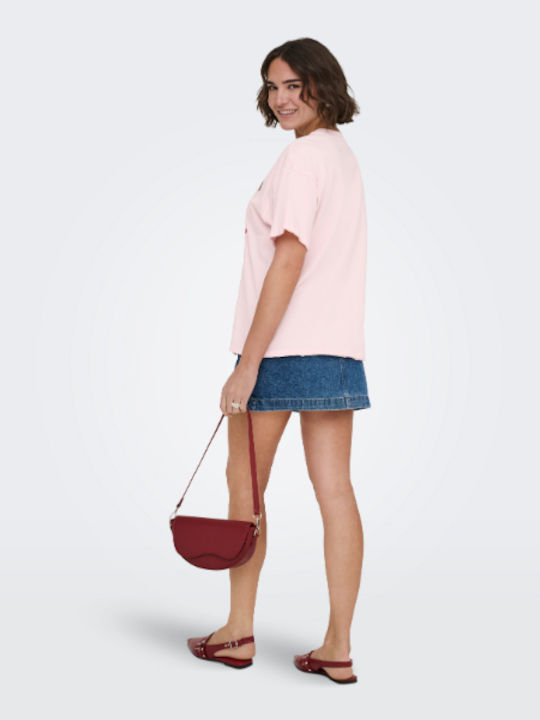Women's Blouse Cotton Short Sleeve Pale Lilac