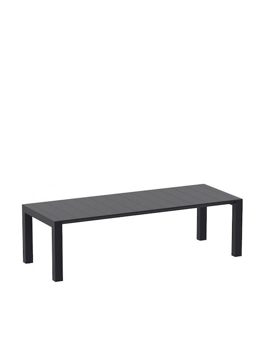 Tisch Ausziehbar Vegas Black 260x100x75cm