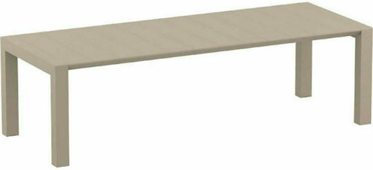 Τραπέζι Vegas Επεκτεινόμενο 100(+40)x260x75(+40) Taupe Τραπέζι Vegas Επεκτεινόμενο 100(+40)x260x75(+40) Taupe