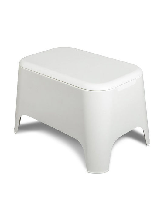 Petra Sitting Room Outdoor Free Standing Plastic Table Matte Bianco 59x39x36cm
