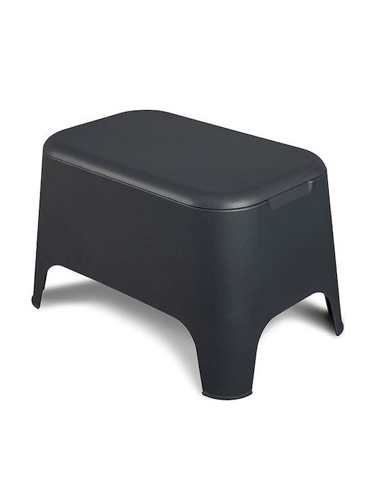 Petra Sitting Room Outdoor Free Standing Plastic Table Matte Anthracite 59x39x36cm