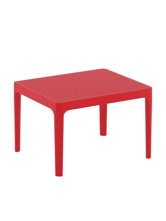 Masa Masa de lounge pentru spații exterioare mici din polipropilenă Sky Roșu 60x50x40buc