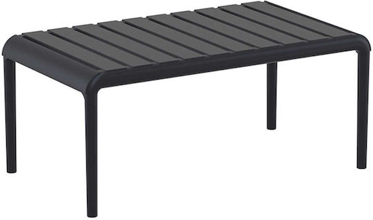 Τραπέζι Καθιστικού Catering Paris Πτυσσόμενο 90x50x40 Black