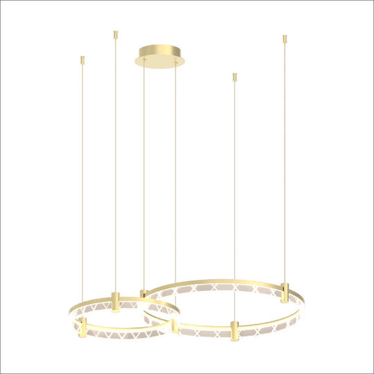 Eko Light LED Κρεμαστό Φωτιστικό Χρυσό 90x90εκ. Eko Light LED Κρεμαστό Φωτιστικό Χρυσό 90x90εκ.