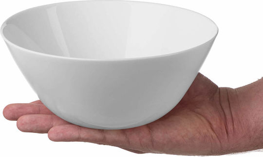 Kadax Boluri De Servire Rotunde Din Sticlă Albe Cu Diametru 18 Cm 6 Bucăți