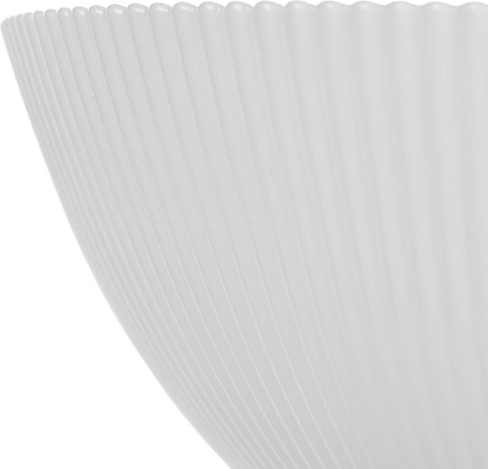 Kadax Round White Glass Serving Bowls Diameter 15.2cm 3 Pieces