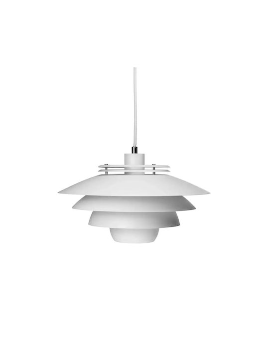 Selected by Pragmatic White Pendant Ceiling Light 38x38x20cm