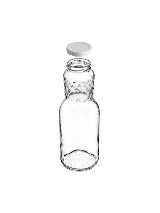 Kadax Sticlă De Apă Din Sticlă Cu Capac Șurub Transparent 1000ml