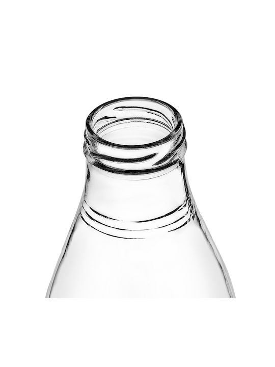 Kadax Sticlă De Apă Din Sticlă Cu Capac Șurub Transparent 1000ml