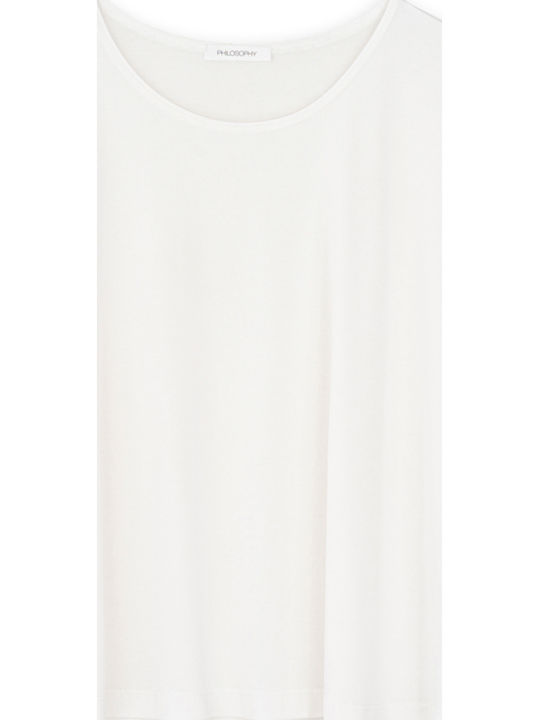 Γυναικείο Crop Top Κοντομάνικο Off White