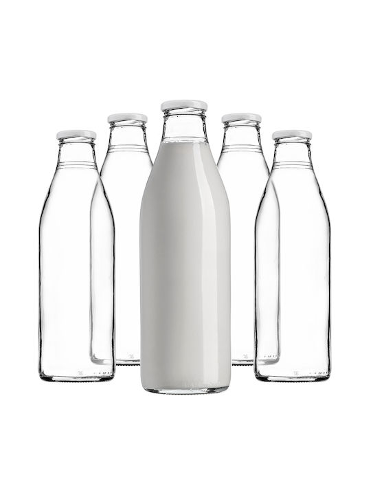 Kadax Kadax Glas Wasserflasche Mit Schraubdeckel Transparent 1000ml
