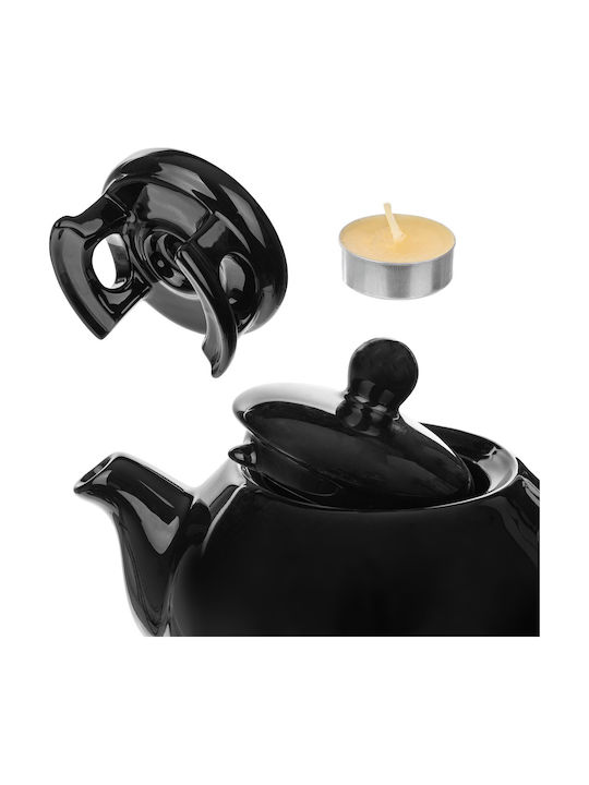Kadax Ceramic Black Teapot 1000ml