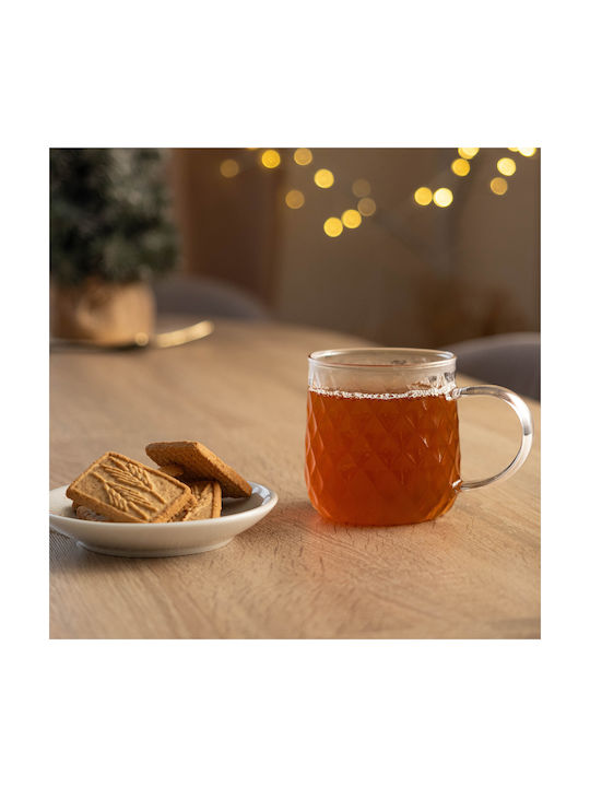 Kadax Glass Transparent Mug 350ml 2 Pieces