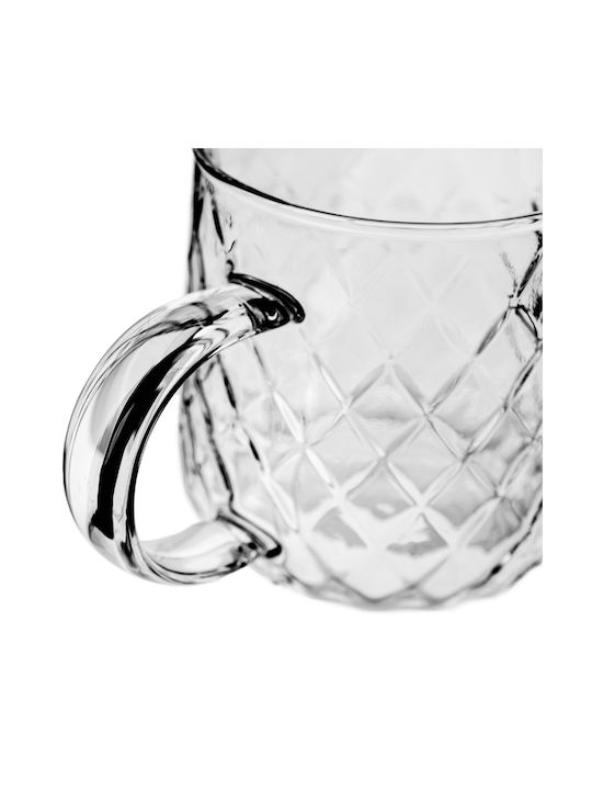Kadax Glass Transparent Mug 350ml 2 Pieces