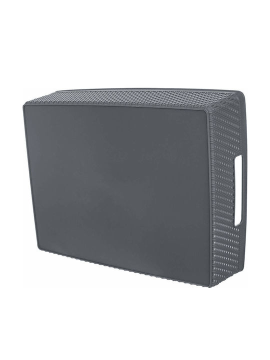 Kadax Кошница За Съхранение Пластмасова Сива 33x26см