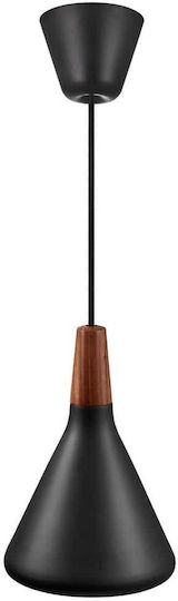 Nordlux Nori Hängelampe Schwarz Glocke mit Fassung E27 18x27x300cm.