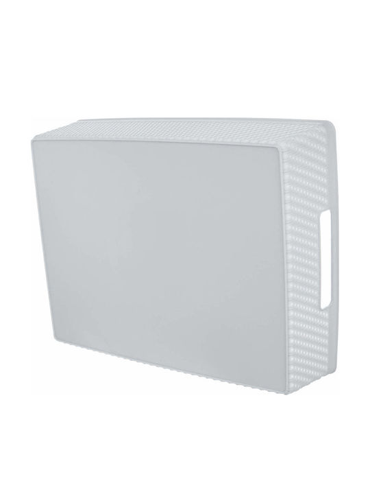 Kadax Plastic Gray Storage Basket 33x26cm