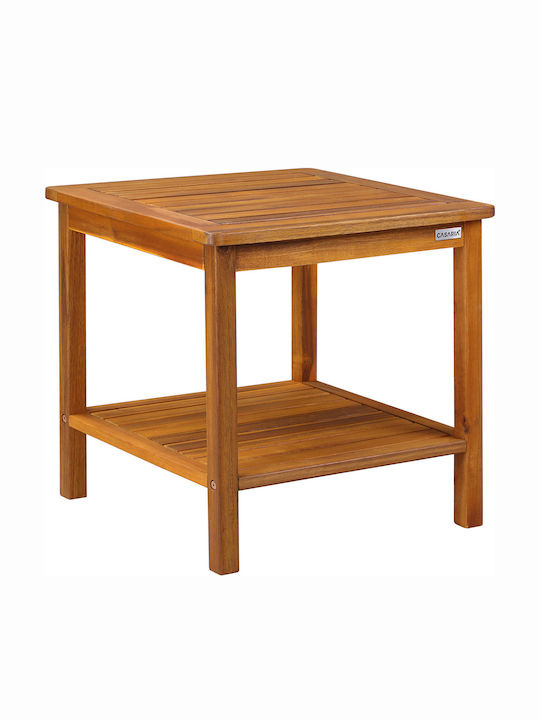 Masă Pentru Spații Exterioare Mici Din Salcâm Maro 45x45x45cm