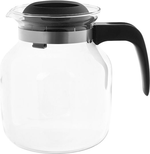 Kadax Glas-Teekanne Schwarz 1500ml