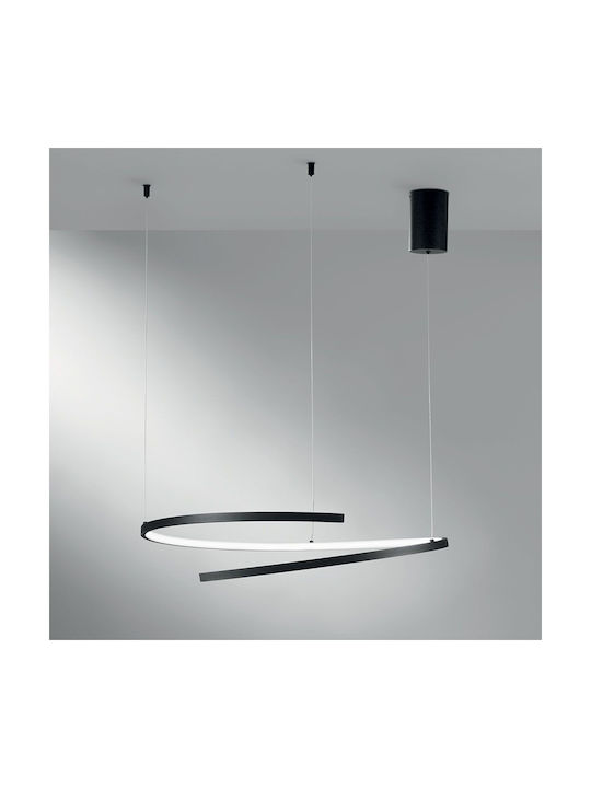 Fan Europe Led-Moma-S60-Ner Hängelampe Schwarz 60x12x150cm.