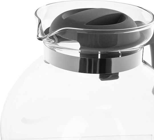 Kadax Чайник Стъклен Сив 1700ml