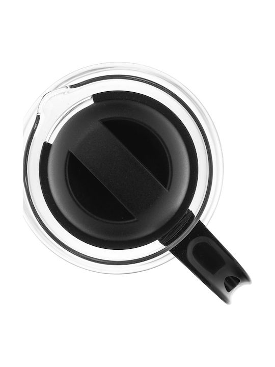 Kadax Τσαγιέρα Γυάλινη Μαύρη 1500ml