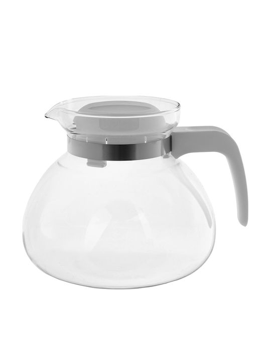 Kadax Ceainic Din Sticlă Alb 1700ml