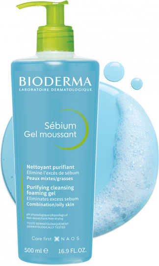 Sebium Gel Moussant Gel Purifiant De Curățare Pentru Ten Gras Cu Tendință Acneică Față Și Corp