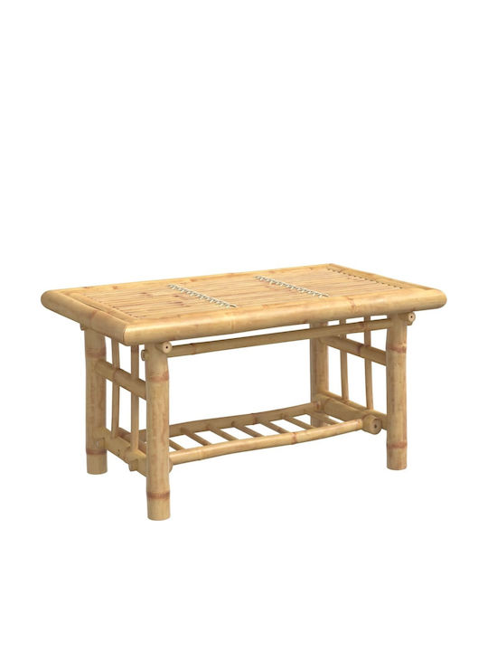 Tisch für kleine Außenbereiche aus Bambus Stabil Brown 70x45x36cm