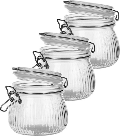 Kadax Glasbehälter Deckel 500 Ml 3 Stück
