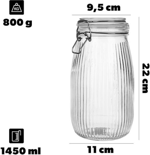 Glass Container Lid 1450 Ml 1 Pc