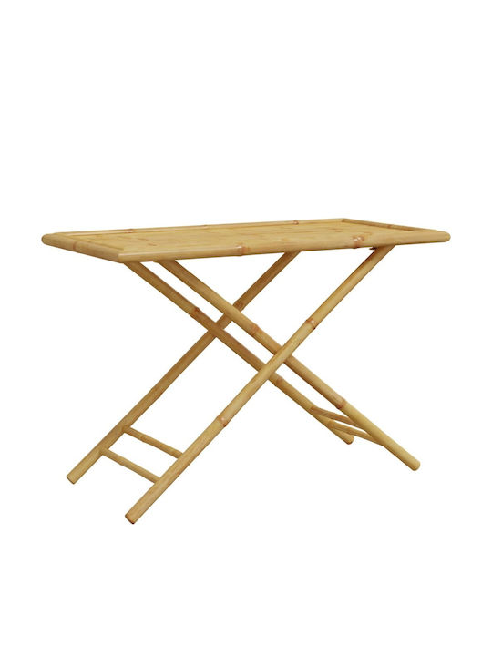 Tisch aus Bambus Zusammenklappbar Bamboo 110x55x75cm