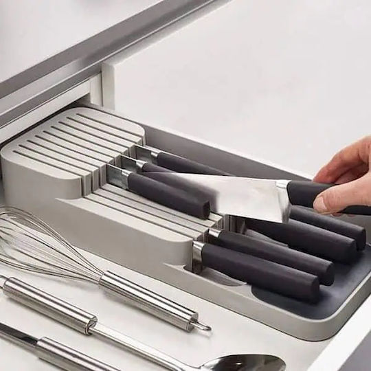 Organizator de tacâmuri pentru sertar din Plastic Gri