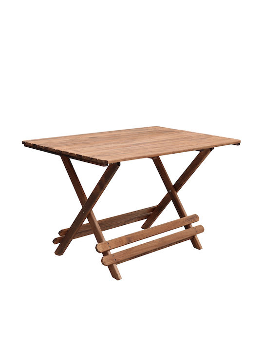 Tisch Zusammenklappbar Queen Walnut 120x80x75cm