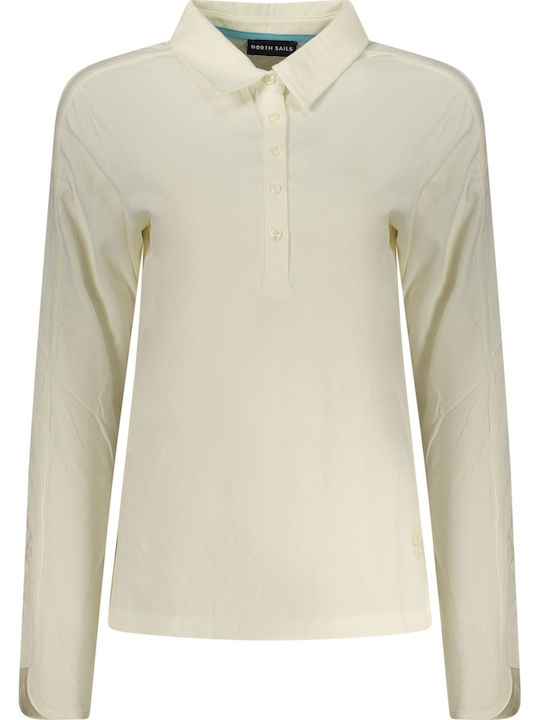 Γυναικεία Polo Μπλούζα Μακρυμάνικη White