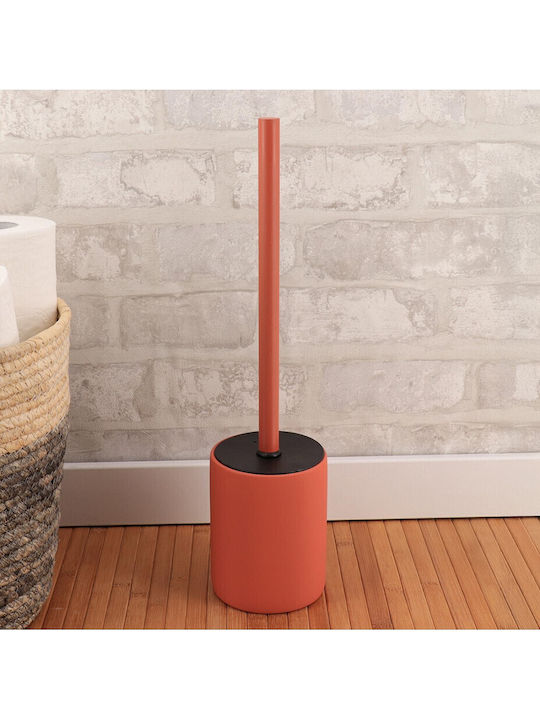 Atmosphera Ceramic Bathroom Toilet Brush Orange