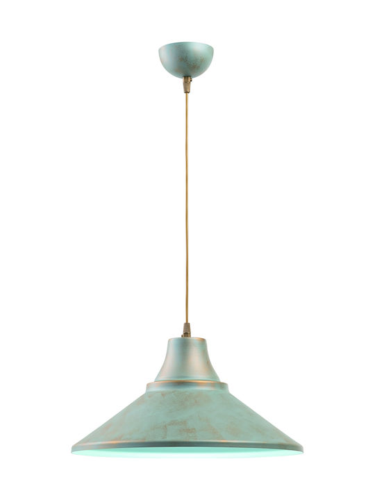 ArkoLight Pendant Light Turquoise with Socket E27 40x40cm