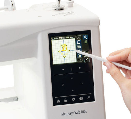 Janome Professionelle Nähmaschine Weiß