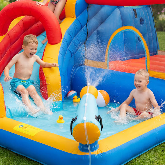 Kindii Aufblasbares Play & Fun mit Rutsche für 3-10 Jahre