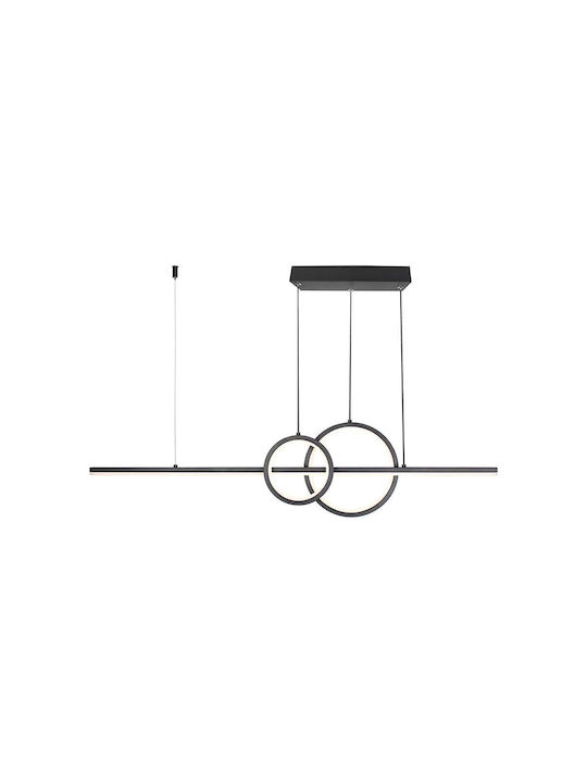 V-TAC Designer Pendant Light Black Rail 91.5x21.5cm