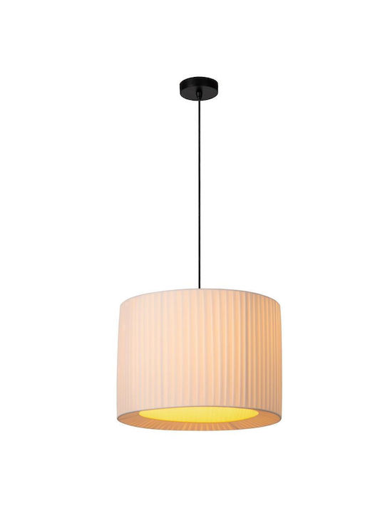 Lucide Lightning Pendant Light White with Socket E27 40x40cm