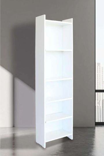 Stewehome Бюро С 5 Рафта И 1 Чекмедже За Съхранение Бяло/Дъб 22x46x160см