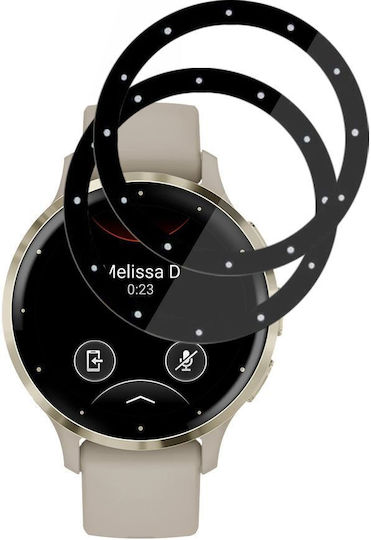 Techsuit Nano Flex Full Face Tempered Glass για το Garmin Venu 3S 2τμχ