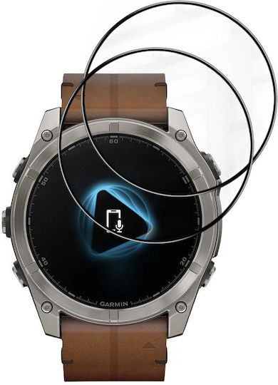 Techsuit Nano Flex Screen Protector for Garmin Fenix 8 / Fenix 8 Pro 51mm 2 Pieces