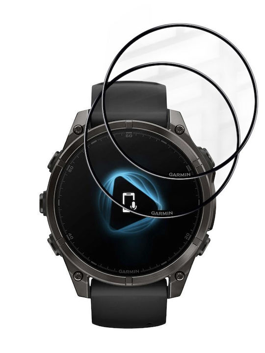 Techsuit Nano Flex Displayschutzfolie für Garmin Fenix 8 / Fenix 8 Pro (47 mm) 2 Stück