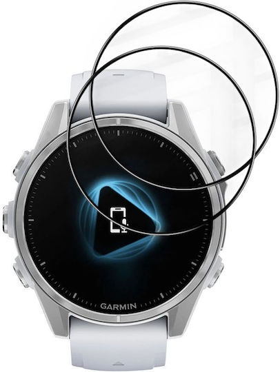 Techsuit Nano Flex Vollflächig gehärtetes Glas Für Garmin Fenix 8 (43 mm) 2 Stück