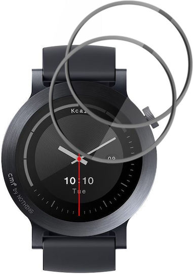 Techsuit Nano Flex Vollflächig gehärtetes Glas Für Huawei Watch 3 Pro 2 Stück